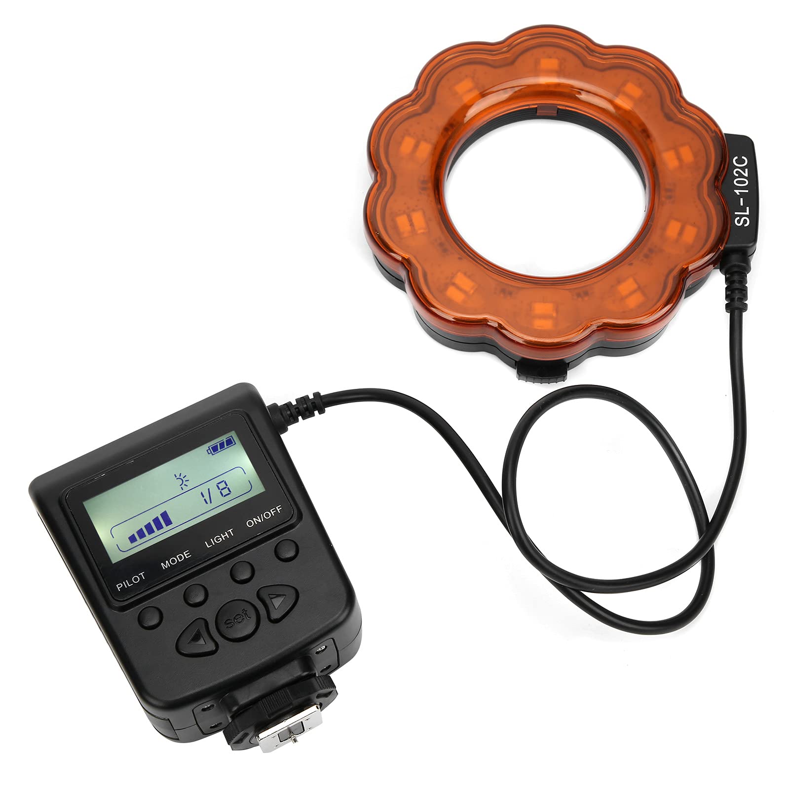 VBESTLIFE Professional LED Ring Flash for DSLR Cameras - 40.5/52/55/58/62/67/72/77mm Adapter Rings Included - Perfect for Portrait, Macro & Beauty Photography