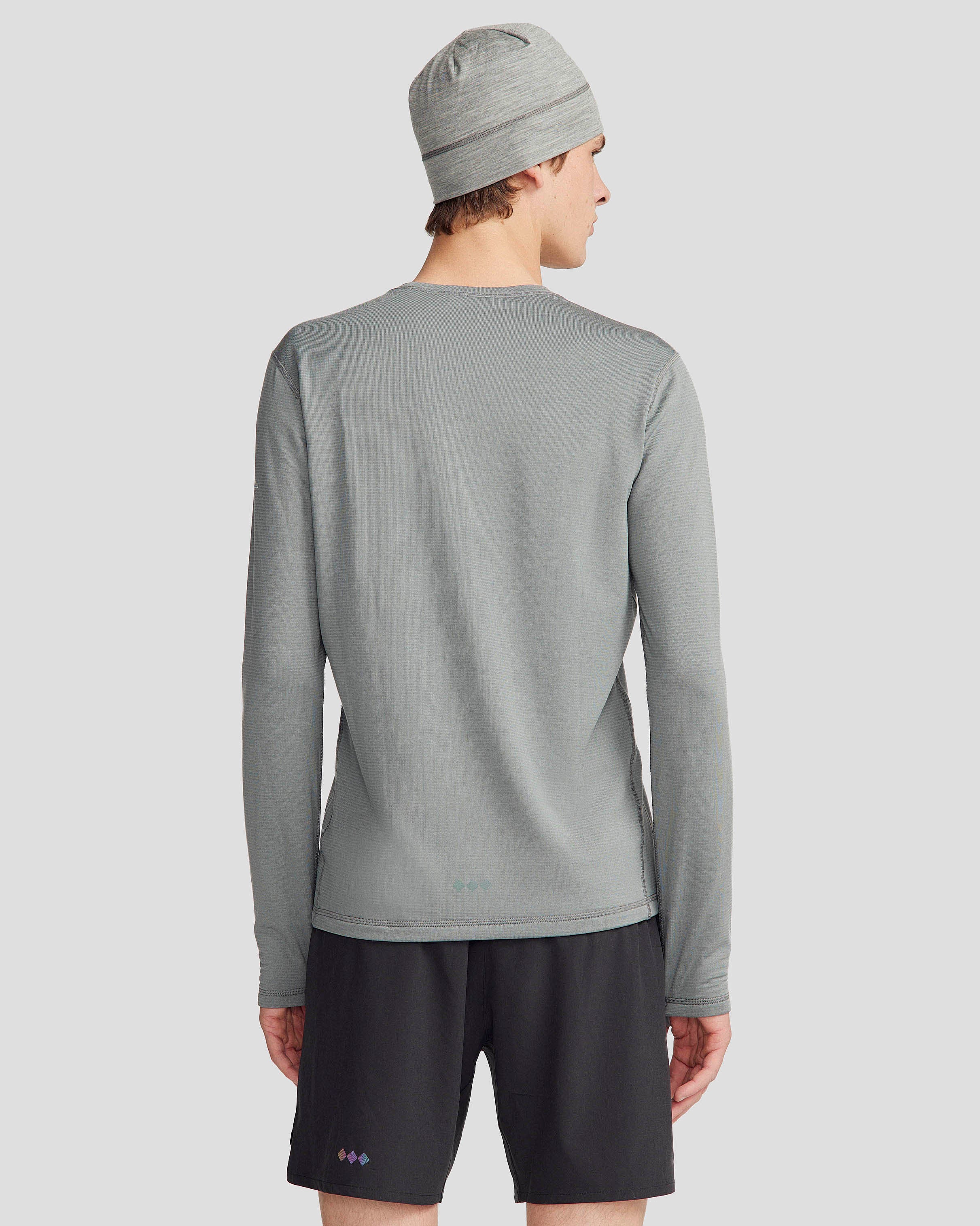 Men's Seeker Fleece Long Sleeve Top - Warm Winter Base Layer for Hiking & Outdoor Activities | Moon Color
