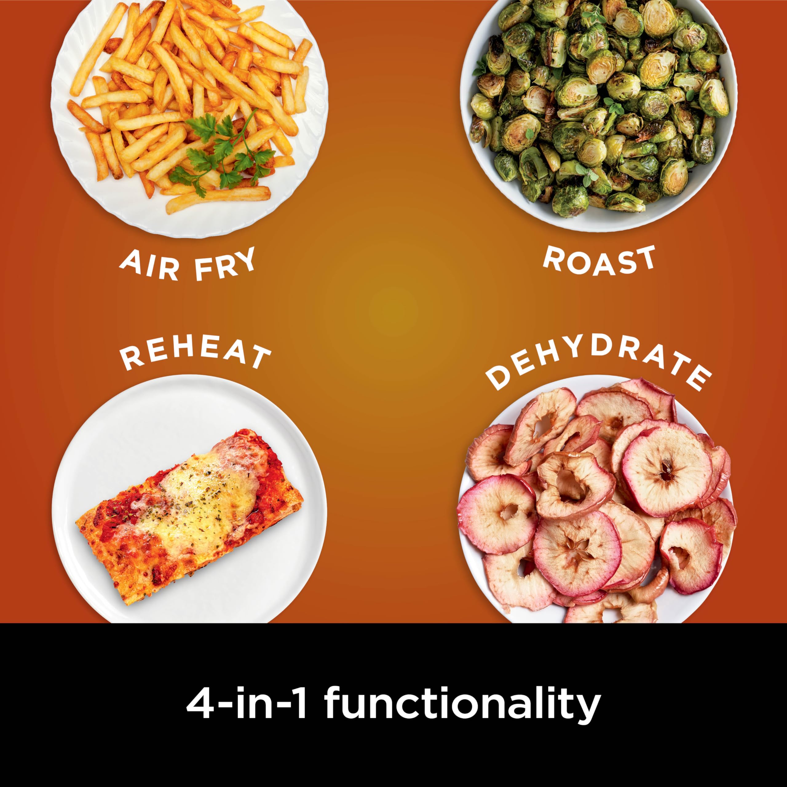 Ninja AF141 5 QT Air Fryer Pro 4-in-1 with Air Crisp Technology - Air Fry, Roast, Reheat & Dehydrate - 400°F Fast Cooking, Nonstick Basket & Crisper Plate - Perfect for Family Meals, Healthy Snacks & Quick Weeknight Dinners - Grey (Renewed)
