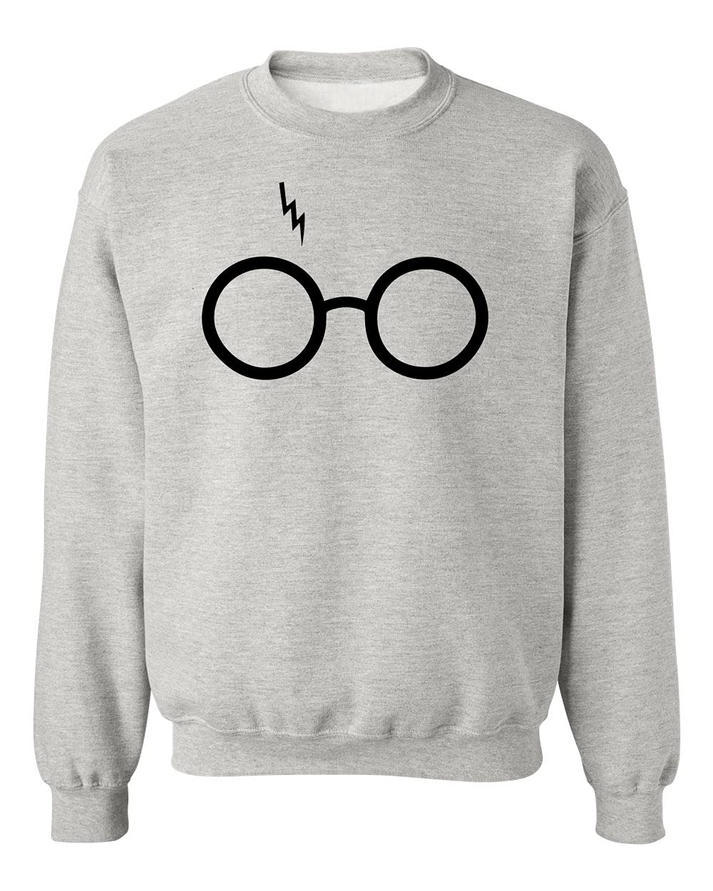 Wizard Glasses & Bolt Fashion Sweatshirt | Unisex Crewneck Pullover | Casual Streetwear for Men & Women | Perfect for Cosplay, Halloween & Everyday Wear
