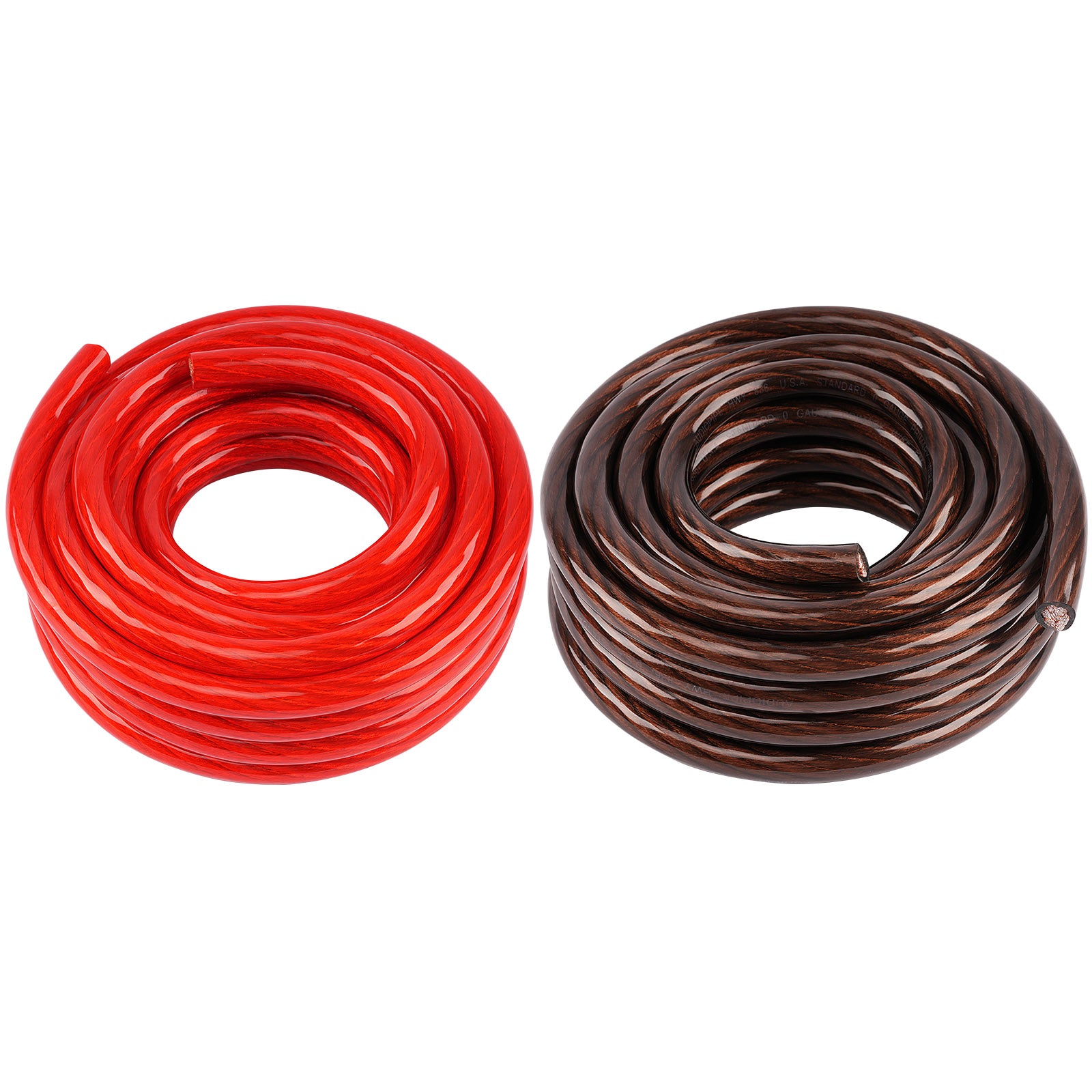 50Ft 0 Gauge Black and Red Primary Automotive Wire (PWK 0 50RB) - Heavy Duty Car Audio, Battery Cables, and Electrical Wiring for Trucks, SUVs, and Custom Vehicles