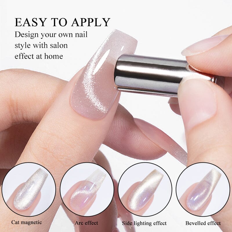 Rainbow Cat Magnetic Gel Polish - 10ml Water Light Nail Art MY84 MY89 - Perfect for DIY Manicures & Nail Salon Use