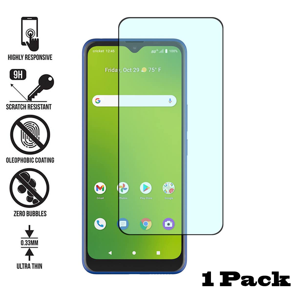 Checker Purple Dream 5G Shockproof Clear Rugged TPU Phone Case - Compatible with Cricket Dream 5G, AT&T Radiant Max 5G & Fusion 5G - Perfect for Outdoor Activities & Daily Protection