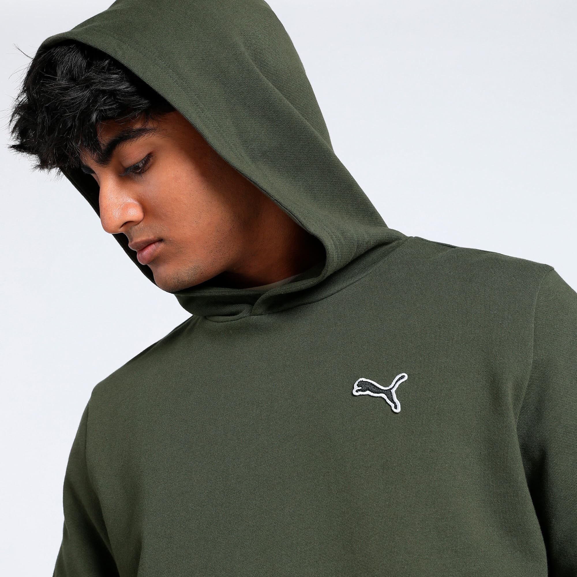 PUMA Men's Better Essentials French Terry Hoodie - Soft & Comfortable Pullover Sweatshirt for Casual Wear, Gym, and Outdoor Activities