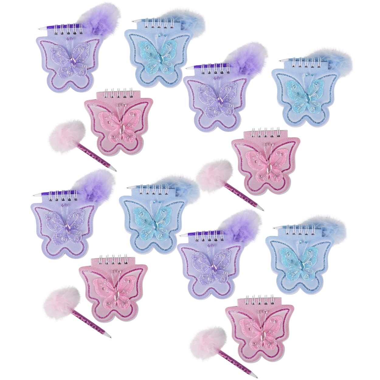 Butterfly Notepad and Pen Set - Cute Stationery Gift for Women, Girls, Students - Perfect for Journaling, Note Taking, School & Office Use