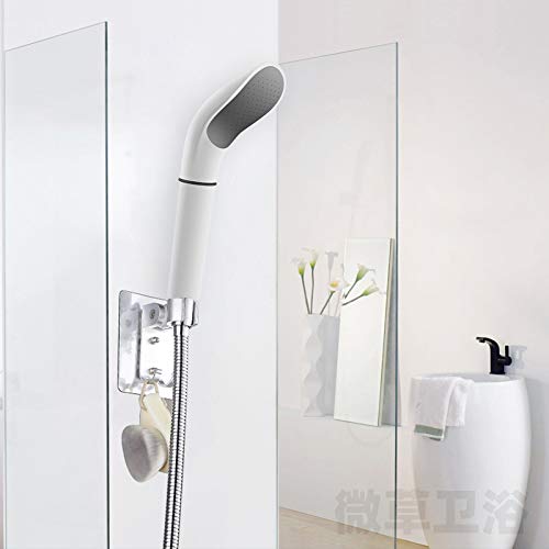 High Pressure Handheld Shower Head - Detachable Anti-Clog Showerhead with Curved Design for Bathroom & Water Heater | Perfect for Small Bathrooms, RV Showers, and Water Saving