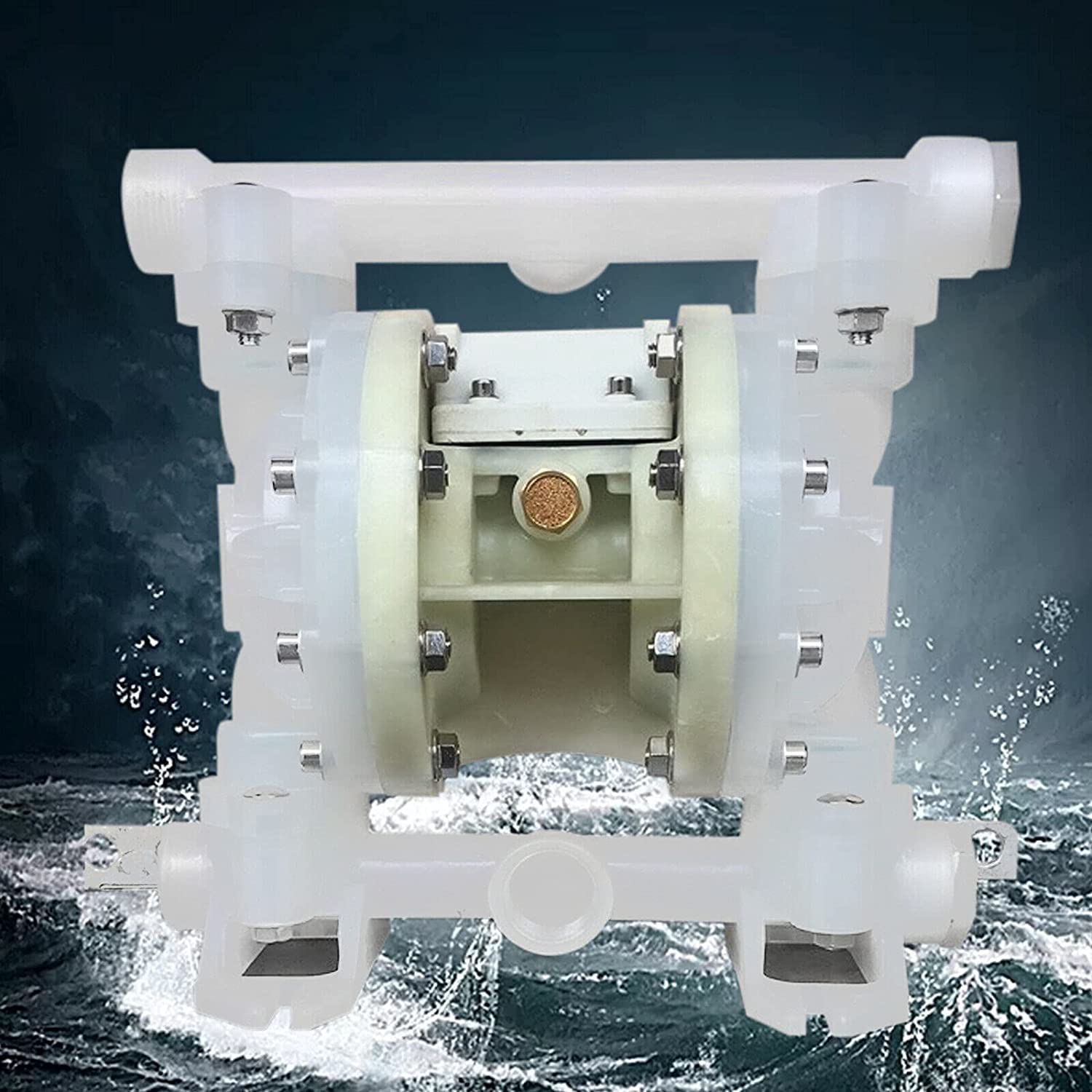 Heavy Duty Air Diaphragm Pump - 3t/h Flow Double Pneumatic Transfer Pump with 0.23