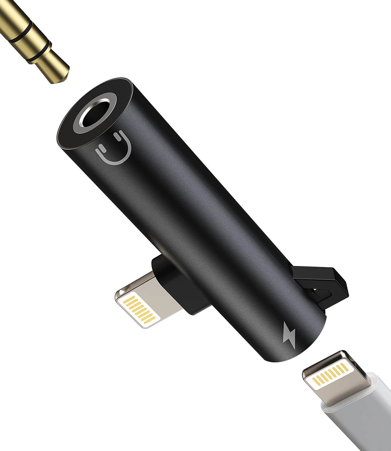 Lightning to 3.5mm Headphone Jack Adapter 2-in-1 with Charging Port - MFi Certified AUX Audio Cable for iPhone 13/12/11 Pro Max/X/Xs/Xr/SE/8/7 - Perfect for Music, Gaming & Hands-Free Calling