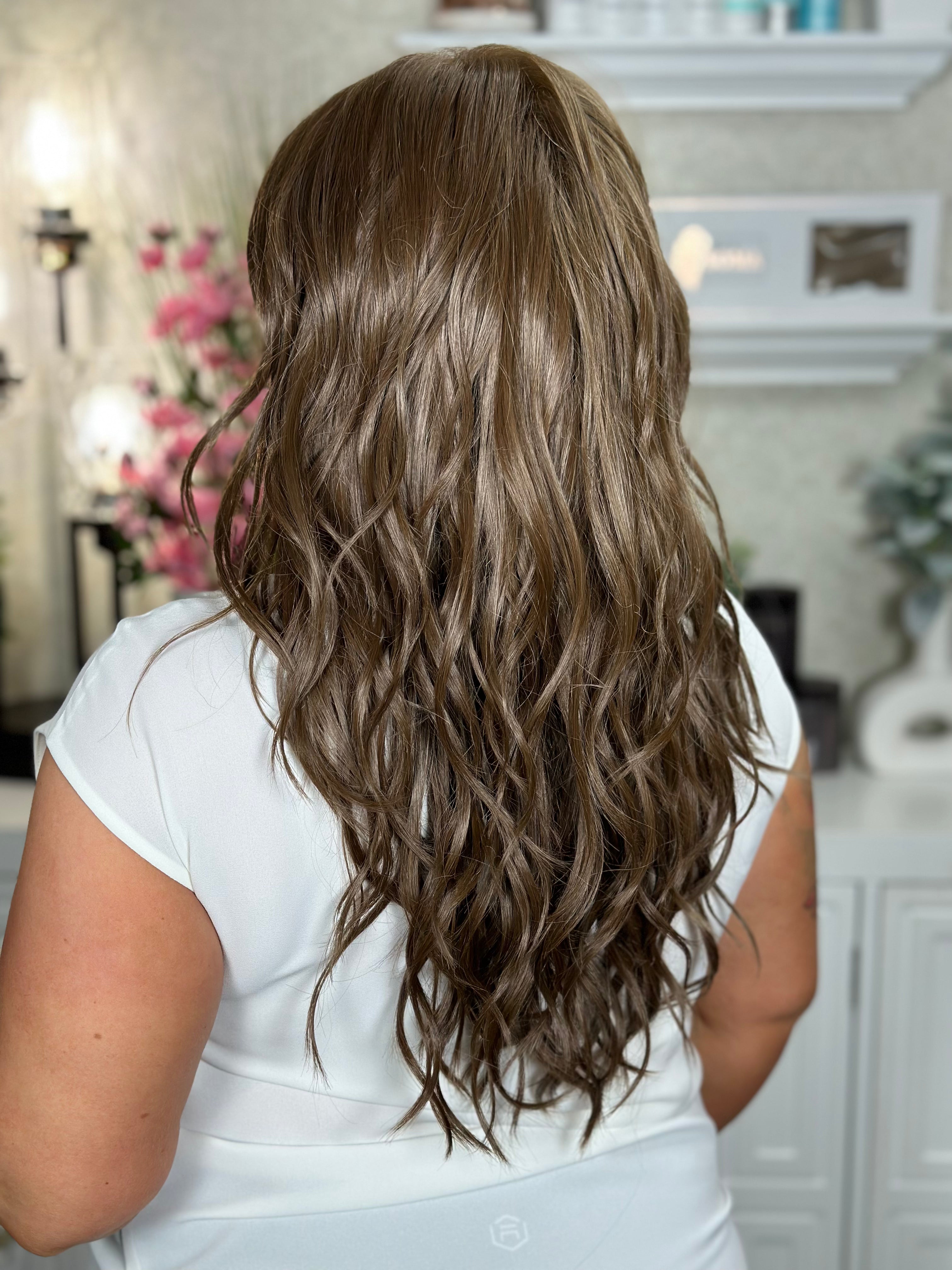 SWEET ROMANCE Medium Brown Wigs - Natural Looking Synthetic Hair for Women | Perfect for Cosplay, Daily Wear & Special Occasions