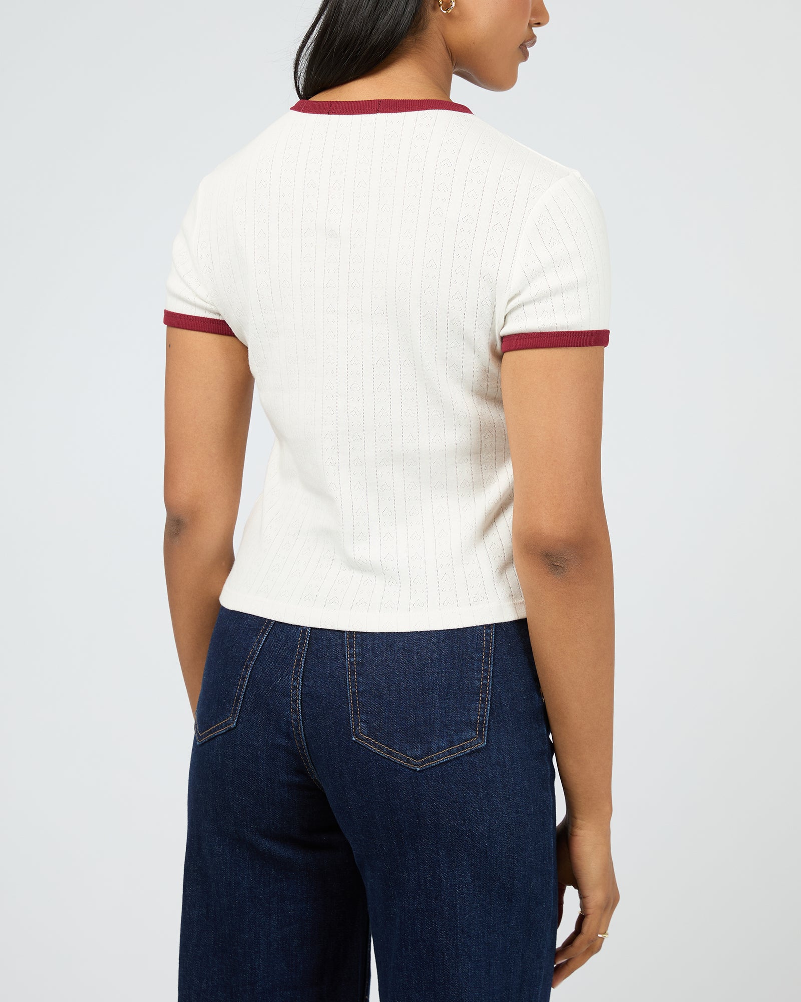 Vintage White Brooklyn Baby Tee - Soft Cotton Short Sleeve T-Shirt for Women | Casual Outfit & Streetwear Style