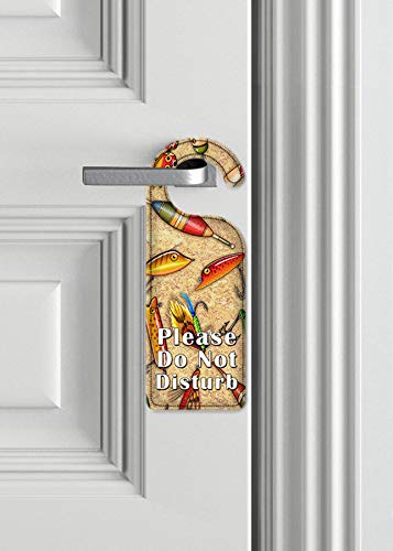 Artistic 'Do Not Disturb' Door Knob Hanger Sign - Handcrafted Decor by Dan Morris - Perfect for Hotels, Bedrooms & Privacy Spaces