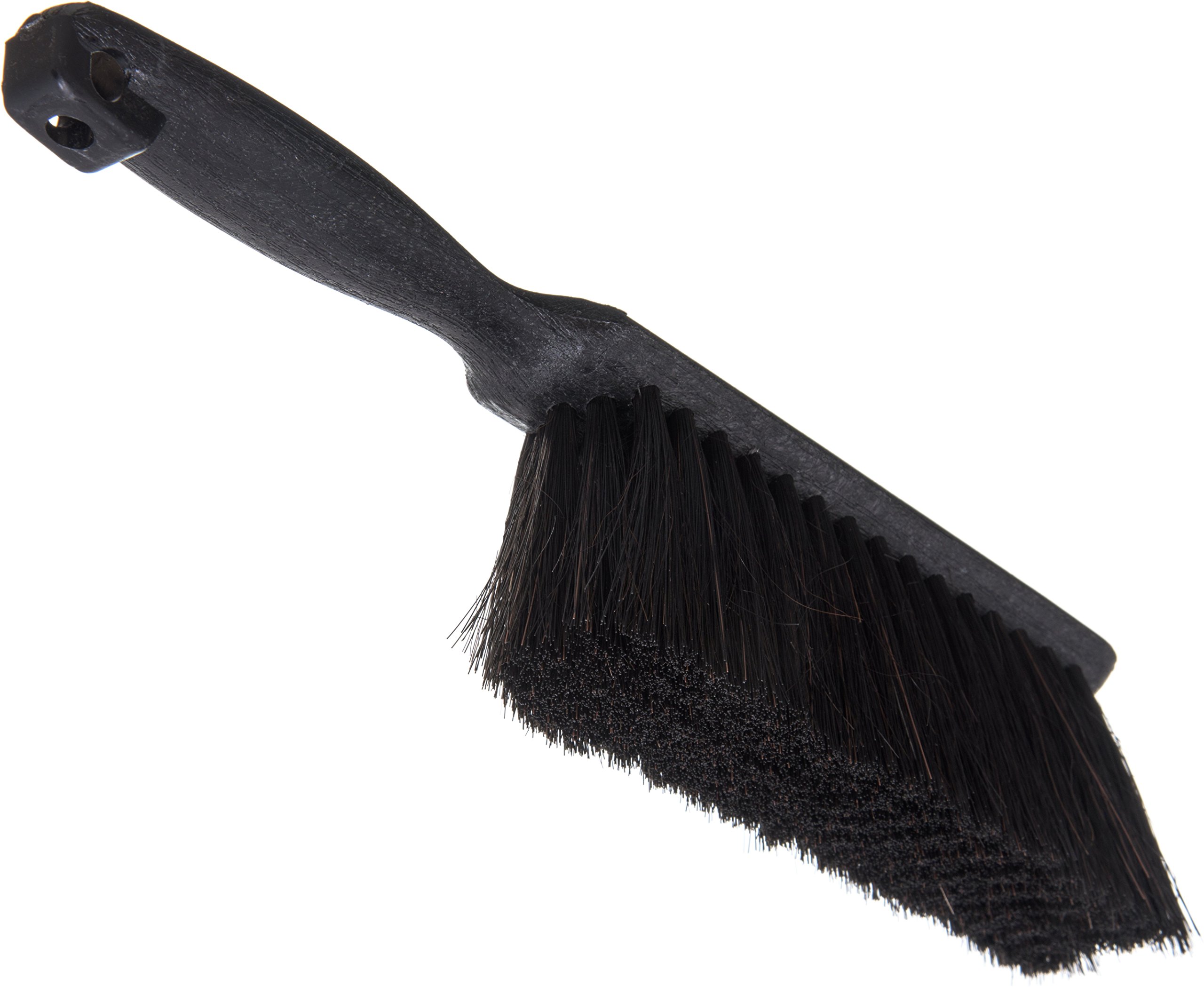 SPARTA Flo-Pac Counter Brush - 8 Inch Durable Bench Brush & Dustpan Brush for Kitchen Counters, Hardwood Floors & Fireplace Cleaning - Long Lasting Bristles - Black - Perfect for Home, Restaurant & Commercial Use