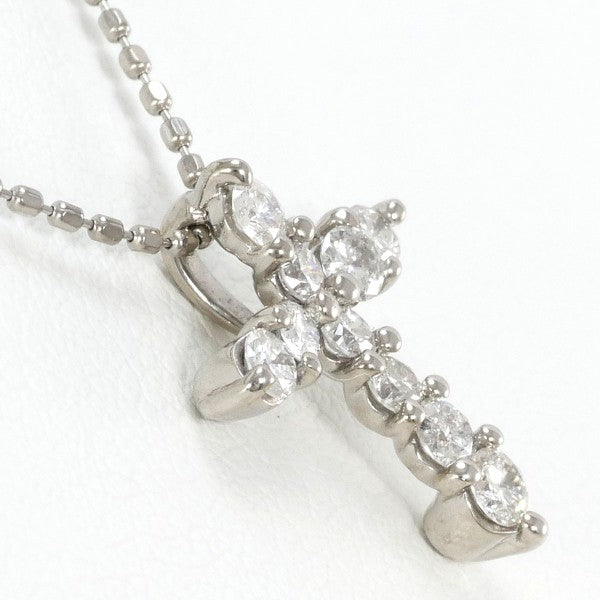 18K White Gold Diamond Necklace 0.3 Carat - Elegant Pendant Jewelry for Women, Perfect Gift for Anniversary, Wedding & Special Occasions