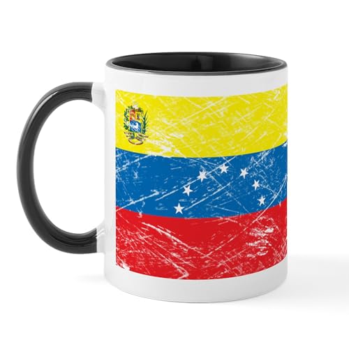 White/Black Inside - Vintage Venezuela Flag Mug