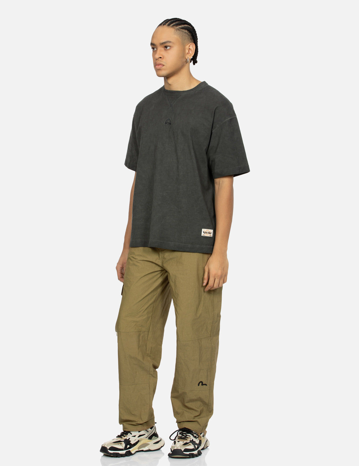 Asymmetric Multi-Pocket Loose Fit Cargo Pants for Men - Comfortable Tactical Work Pants for Hiking, Travel & Outdoor Activities