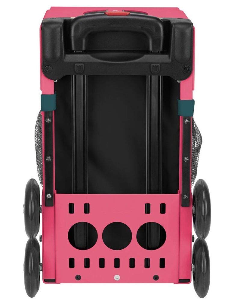 ZUCA Desert Blossoms Sport Insert Bag with Pink Frame & LED Flashing Wheels - Perfect for Gym, Travel, and Skating Accessories Storage