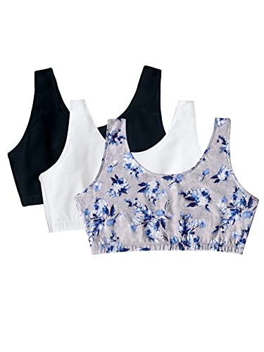 Rose Impression Print/White/Blue