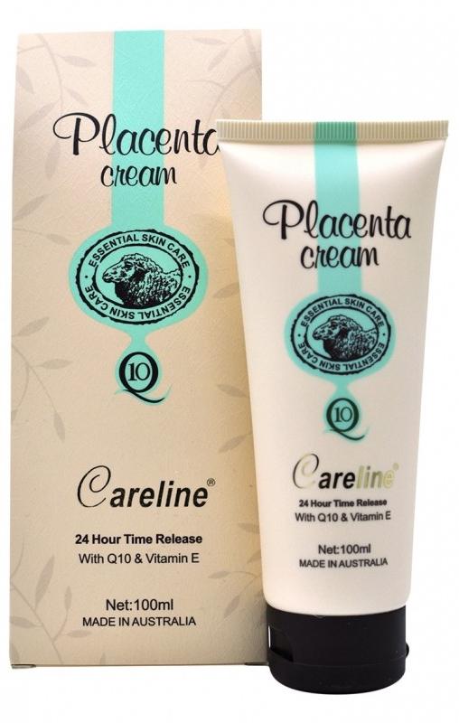 Careline Placenta Cream with CoQ10 & Vitamin E - Anti-Aging Face Moisturizer for Wrinkles & Fine Lines - Day & Night Skincare for Women & Men