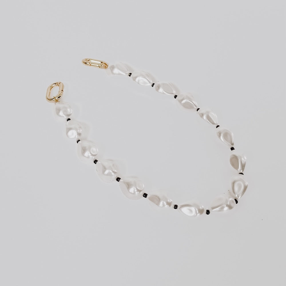 Pearls By The Boardwalk Bag Charm - Elegant Beaded Purse Accessory for Women | Perfect for Handbags, Backpacks & Keychains | Gift Idea for Fashion Lovers
