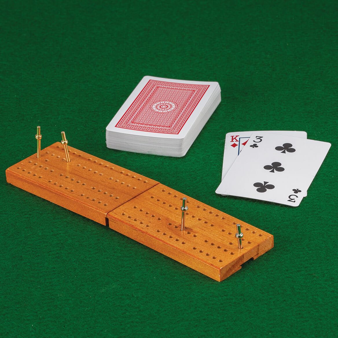 House of Marbles Wooden Cribbage Board Game Set - Classic Family Strategy Game for Adults & Kids - Perfect for Game Nights, Camping & Travel