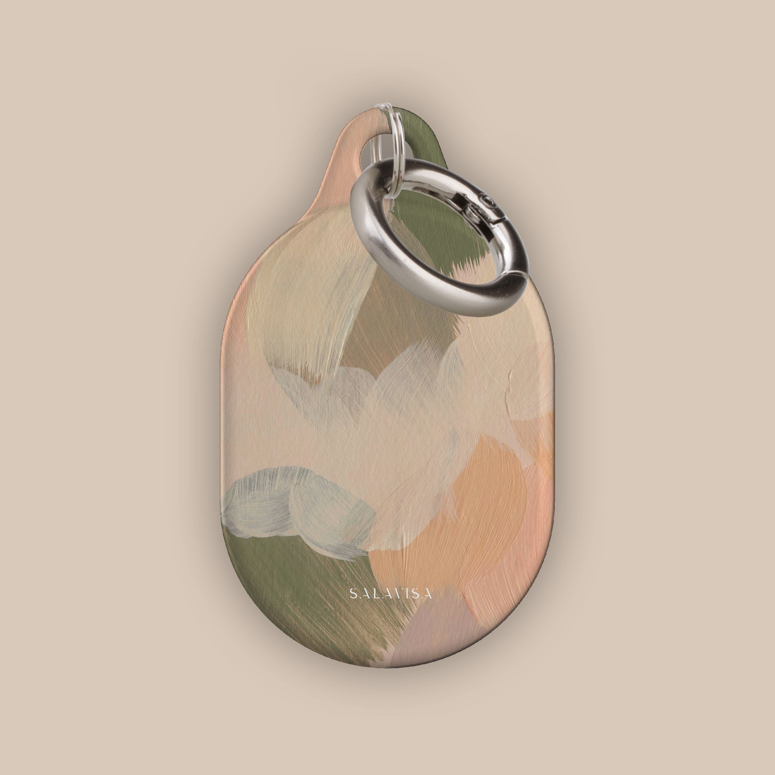 Lush Escape AirTag Holder - Premium Leather Keychain for Apple AirTag - Perfect for Travel, Luggage, Bags & Keys Tracking