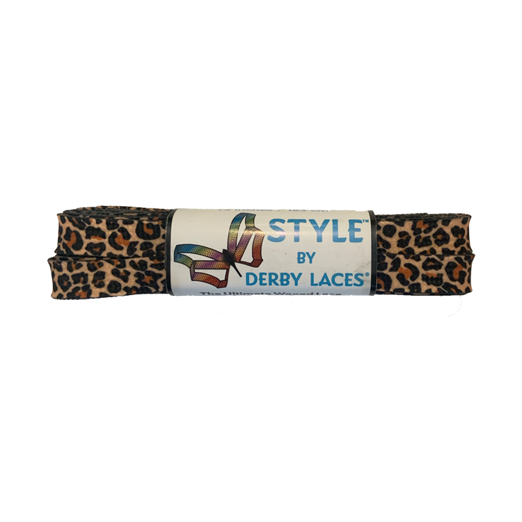 Premium Leopard Print Waxed Shoelaces - Durable & Stylish for Boots, Sneakers & Dress Shoes - Perfect for Outdoor, Work & Fashion Use