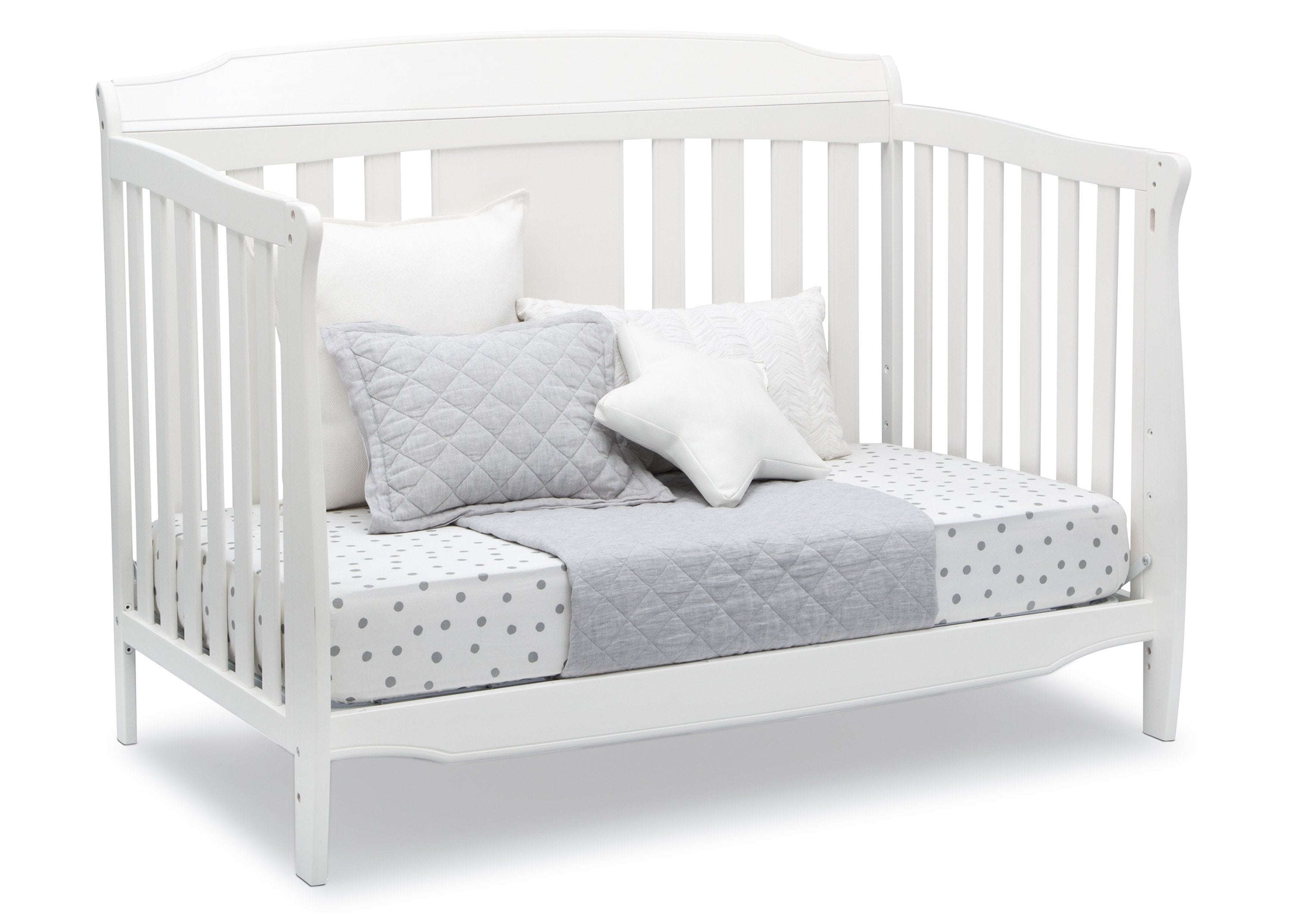 Westminster 6-in-1 Convertible Baby Crib - Toddler Bed & Daybed with Mattress | Nursery Furniture for Boys & Girls | Perfect for Small Spaces & Growing Families