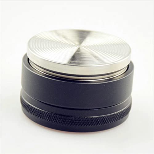 58MM Adjustable Height Stainless Steel Coffee Tamper - Espresso Powder Distributor with Threaded Base | Perfect for Home Baristas & Professional Coffee Shops