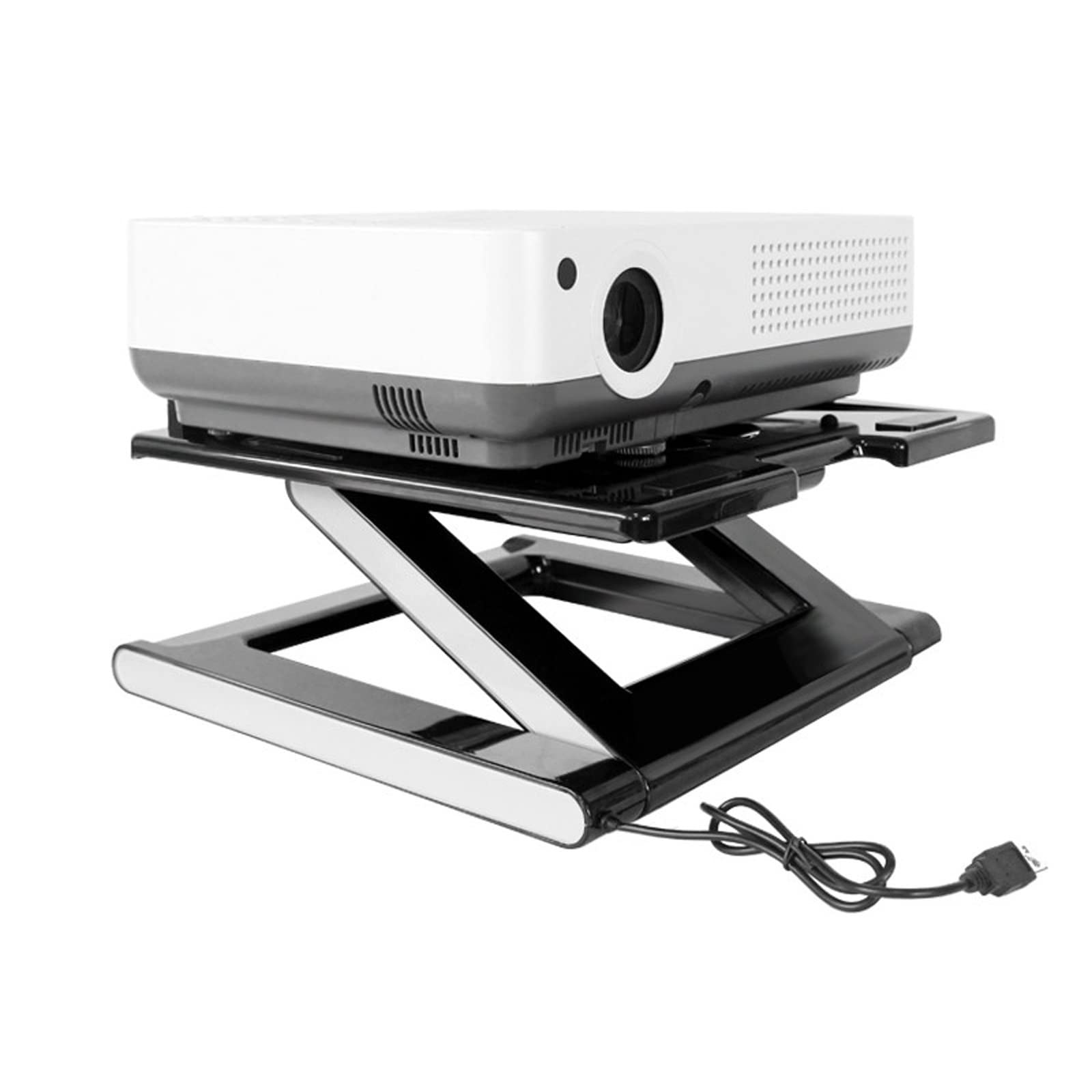 VIORED Adjustable Projector Mount Bracket - Universal Laptop & Projector Stand for Office, Studio, and Home Theater - Compact & Multifunctional (Gold) - Perfect for Presentations, Movie Nights, and Video Conferencing