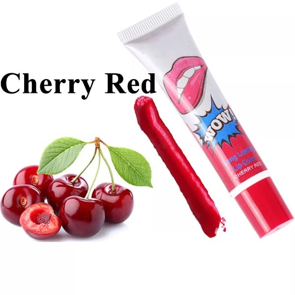 6 Colors Long Lasting Waterproof Tattoo Peel Off Lip Tint Set - Rose Pink, Watermelon, Sexy Red, Lovely Peach, Cherry Red, Sweet Orange (15g) | Vegan Cruelty-Free Lip Stain for Daily Wear, Parties & Special Occasions