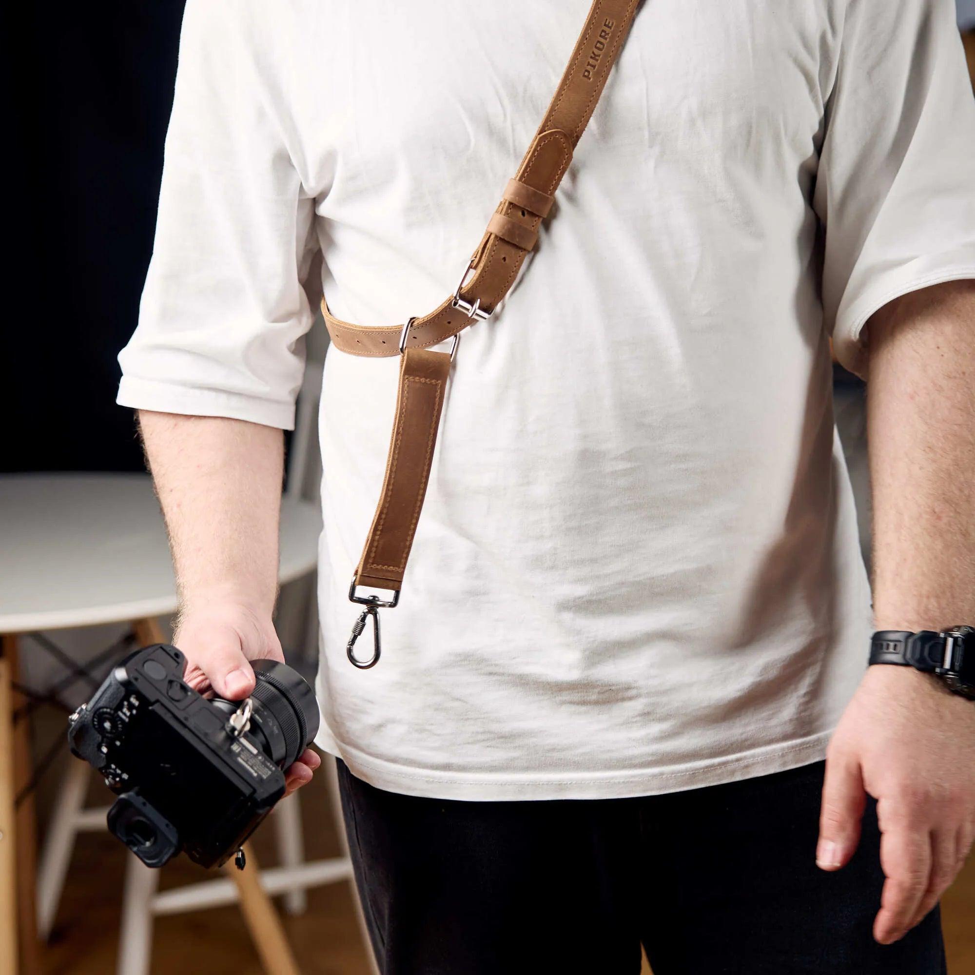 Best Camera Shoulder Strap - Adjustable & Comfortable DSLR/SLR/Mirrorless Camera Neck Strap for Photographers - Perfect for Travel, Hiking, and Outdoor Photography