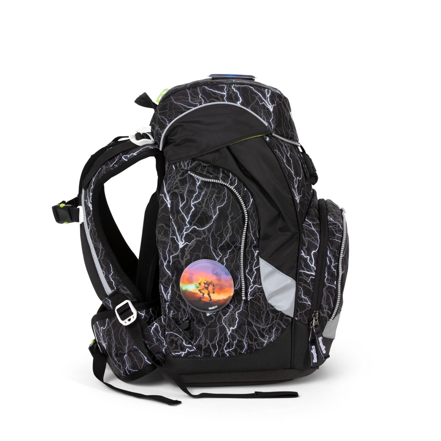 Ergobag School Backpack 6-Piece Set - SuperReflektBear Glow Edition | Lightweight Durable Kids Bookbag for Elementary Students | Perfect for School, Travel & Outdoor Adventures