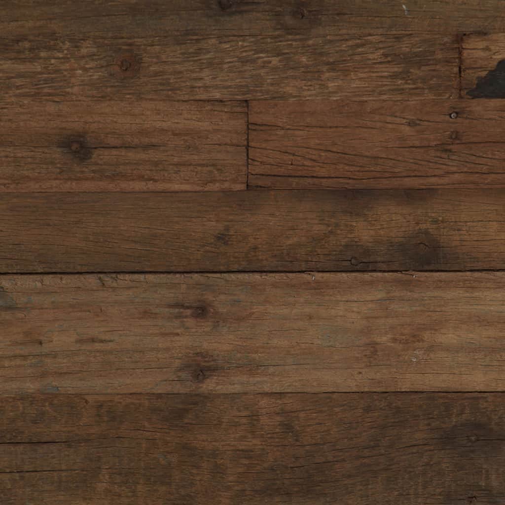 Solid Wood Coffee Table - Reclaimed Wood & Steel Industrial Style - 43.3