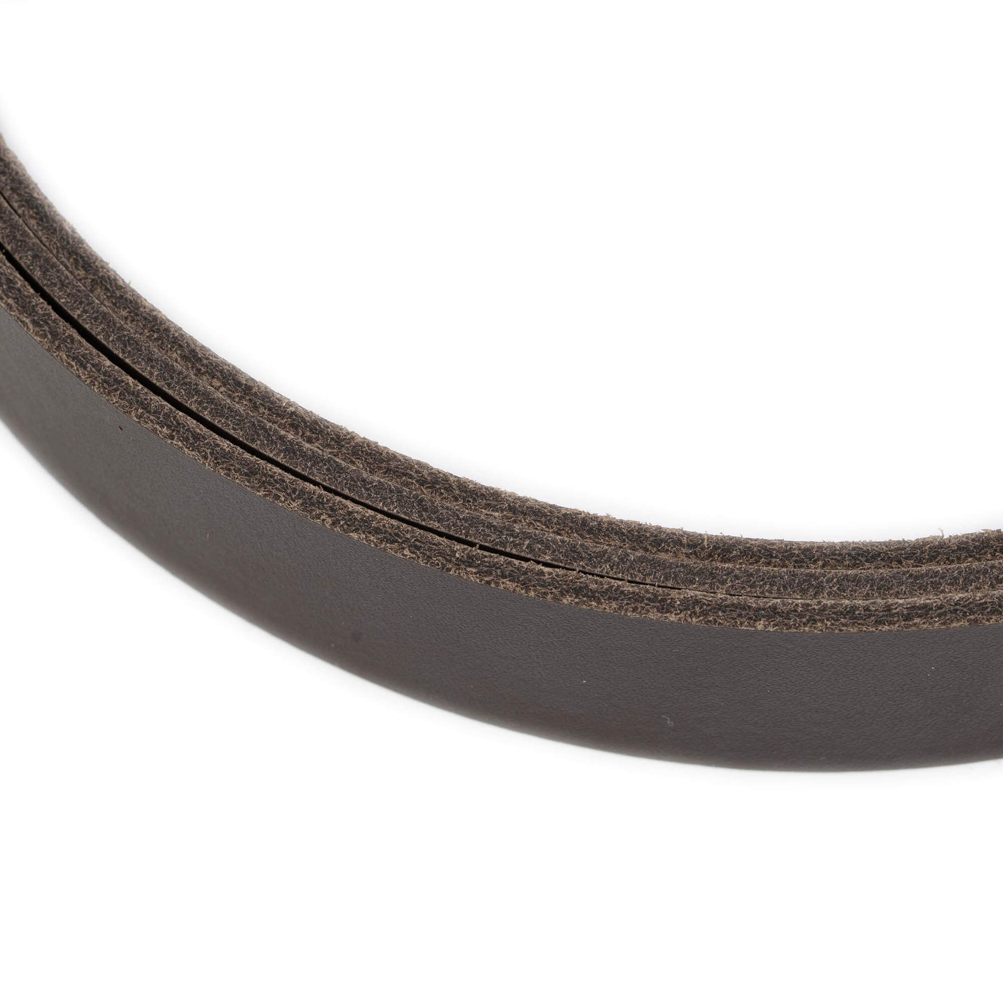 2.5 cm Dark Brown Genuine Leather Belt Strap Replacement for Versace Buckles - Perfect for Dress Pants, Jeans & Formal Attire
