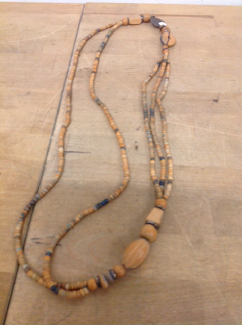 Elegant Multi Brown Beaded Necklace for Women - Boho Chic Jewelry for Casual Outfits & Special Occasions