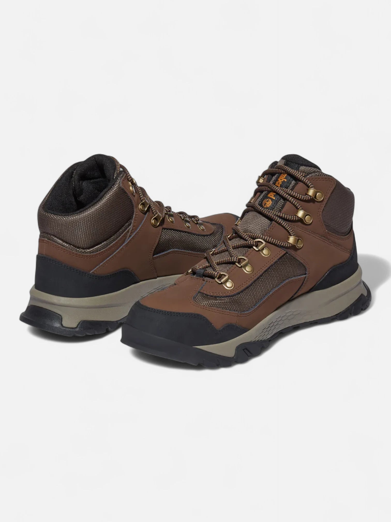 Timberland Lincoln Peak Lite Mid Waterproof Hiking Boots for Men - Brown Leather Outdoor Boots for Trekking, Camping & Trail Adventures