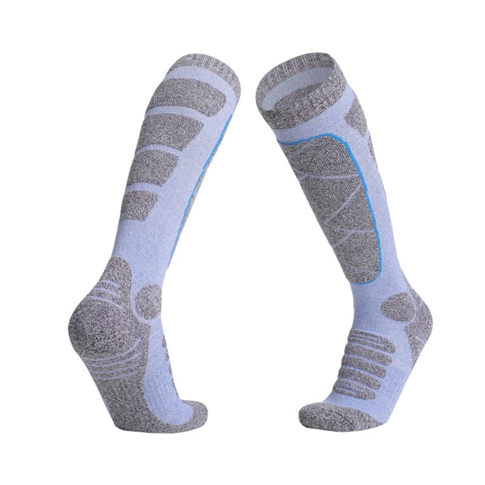 Women's Thermal Ski Socks - Thick Winter Hiking Socks for Outdoor Sports - Moisture Wicking & Warm Knee High Socks for Skiing, Snowboarding & Cold Weather Activities