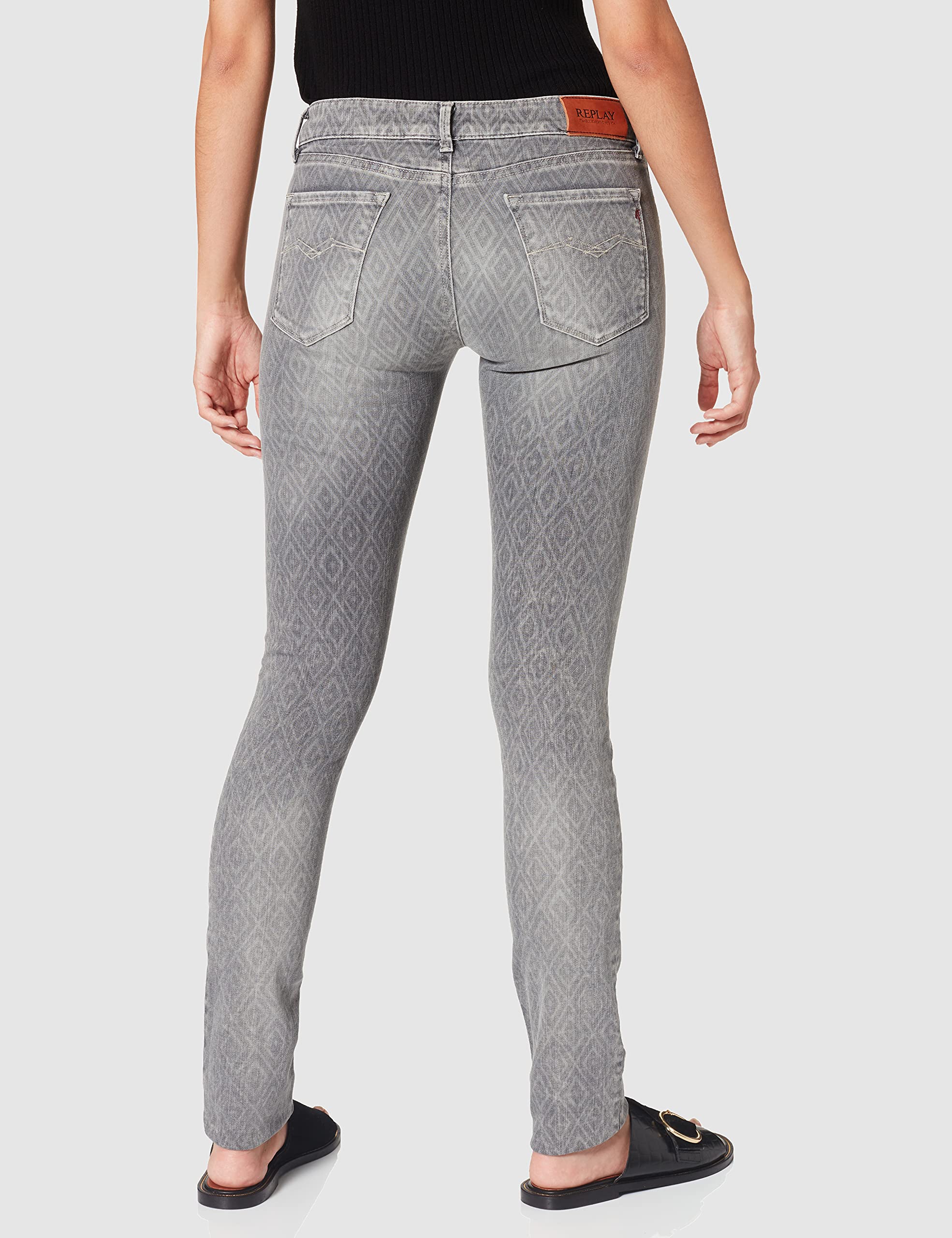Replay Women's Skinny Jeans - High Waist Stretch Denim Pants for Slim Fit & Comfort | Perfect for Casual Wear, Office & Night Out