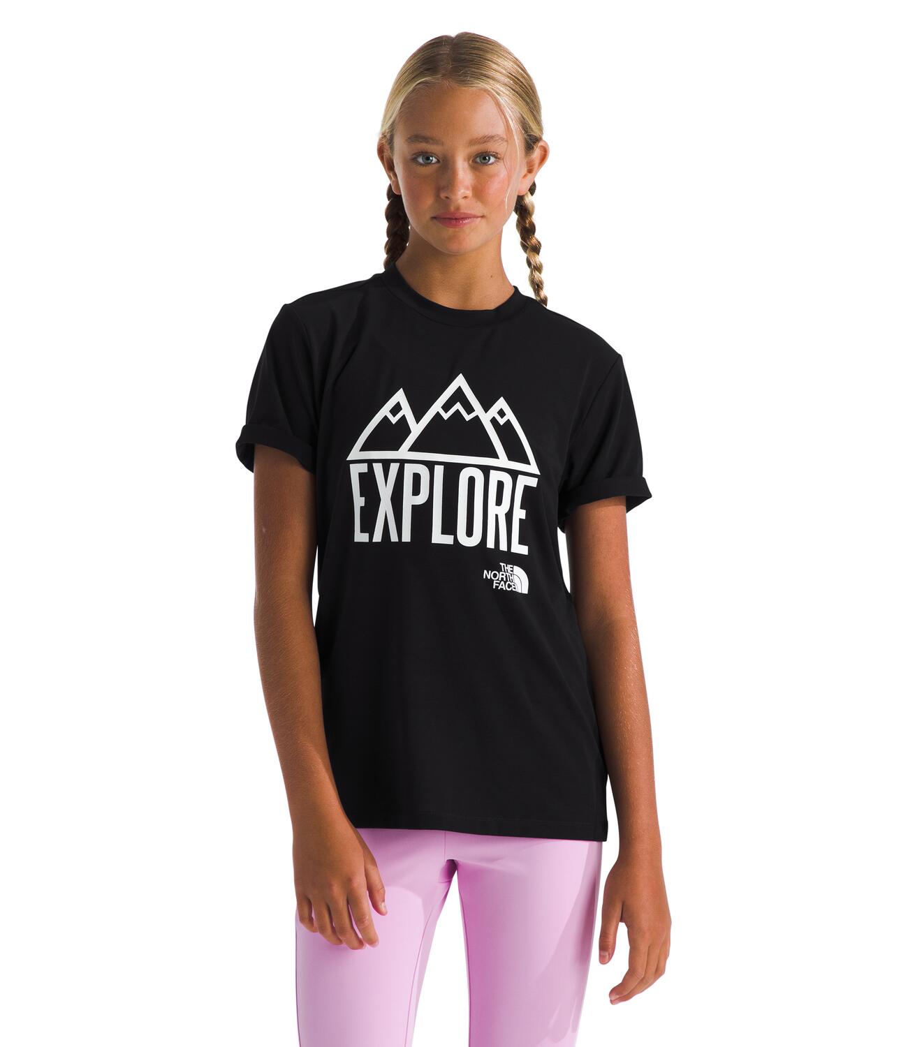 The North Face Youth Adventure T-Shirt for Boys & Girls - Comfortable Outdoor & Casual Wear for Hiking, Camping & School Activities