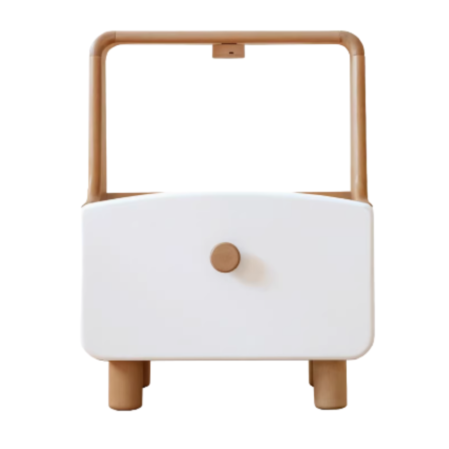 17.3x13.8x22.6 inch / 44x35x57.5 сm / Cream White Color / Beech Nightstand