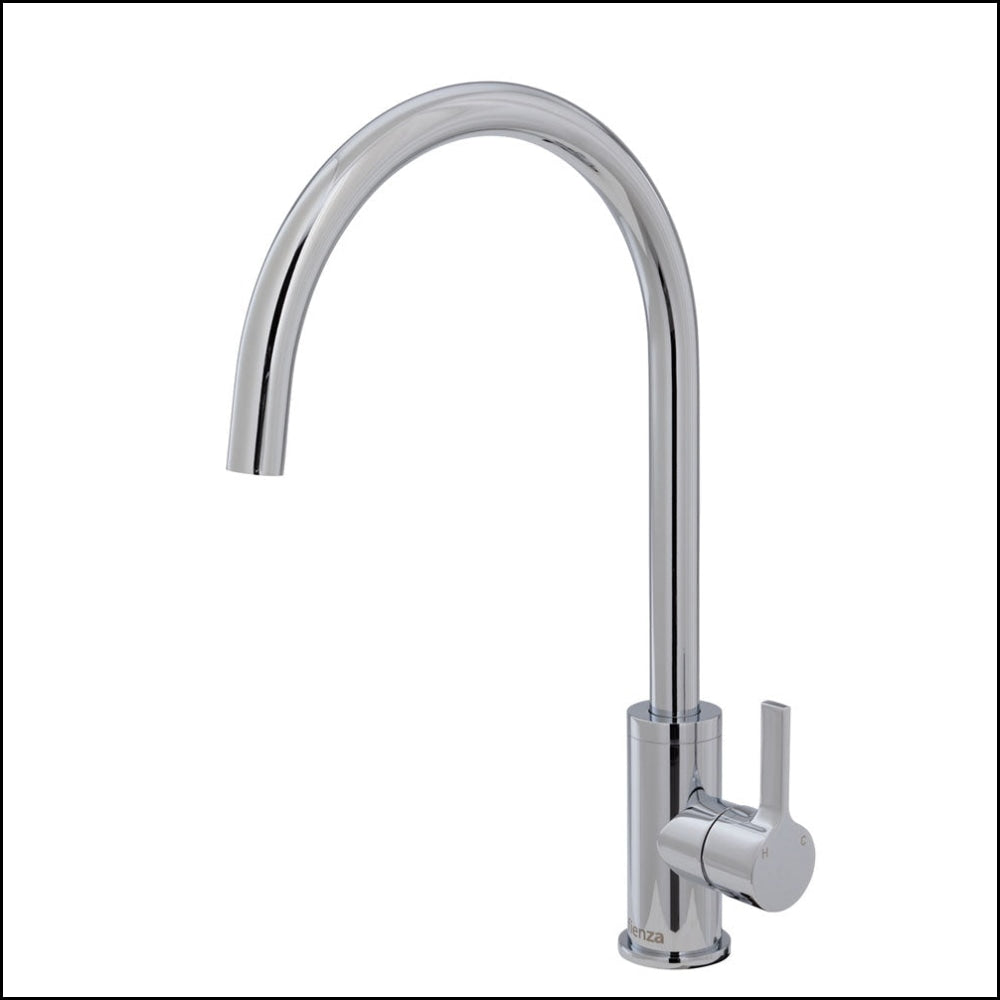 Fienza Sansa 229105 Chrome Mixer Tap - High-Quality Kitchen Faucet with Pull-Out Sprayer for Modern Home & Restaurant Use