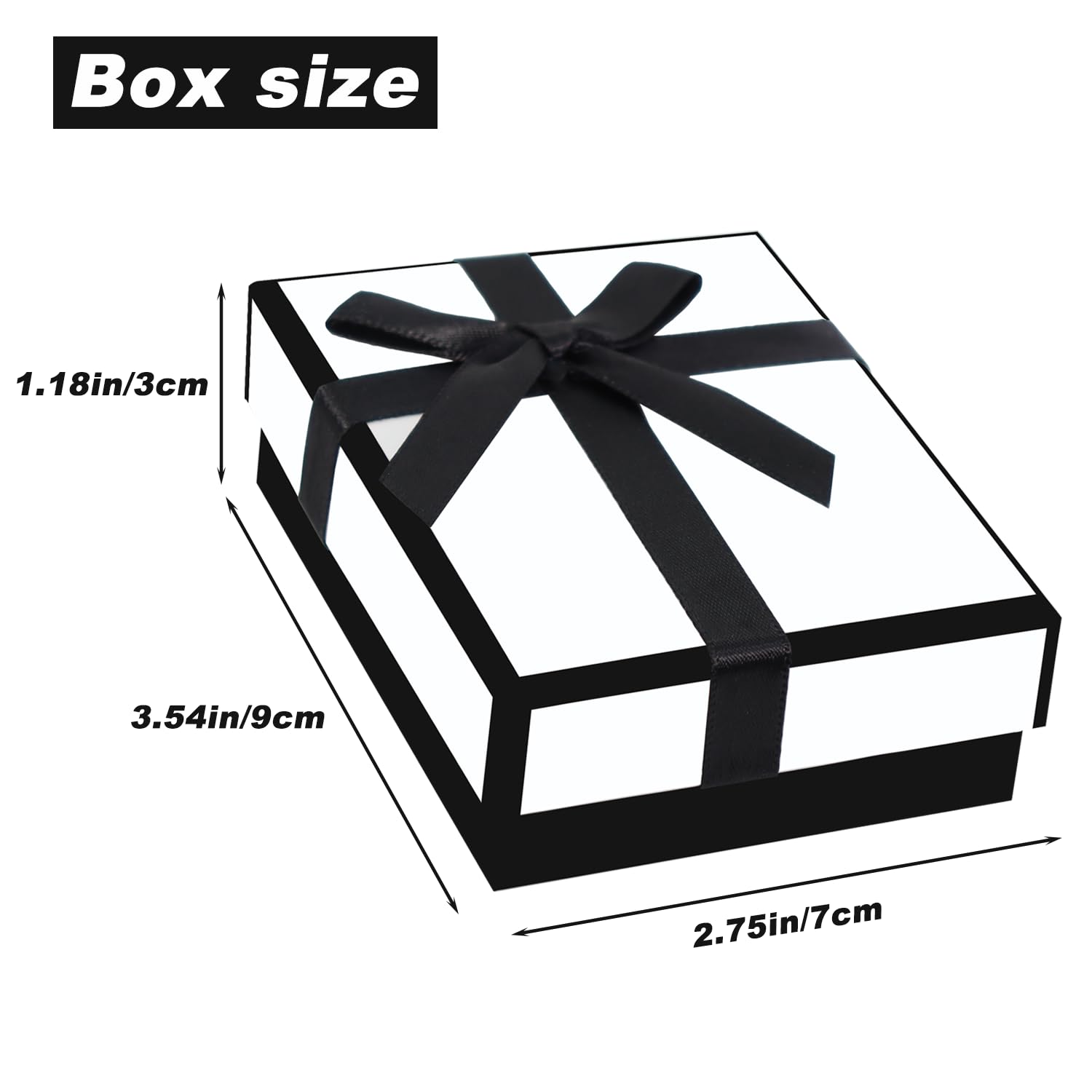 9x7x3cm Jewelry Gift Box with Lid & Paper Gift Bag Set - Small Gift Box for Bracelet, Earring, Ring, Necklace - Perfect for Birthdays, Anniversaries & Special Occasions