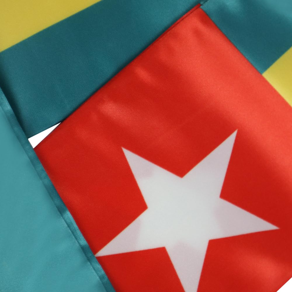 Togo Flag Graduation Stole - 180x13cm Double Sided Sash for International Students | Study Abroad Graduation Accessory | Perfect for Commencement Ceremonies & Cultural Celebrations