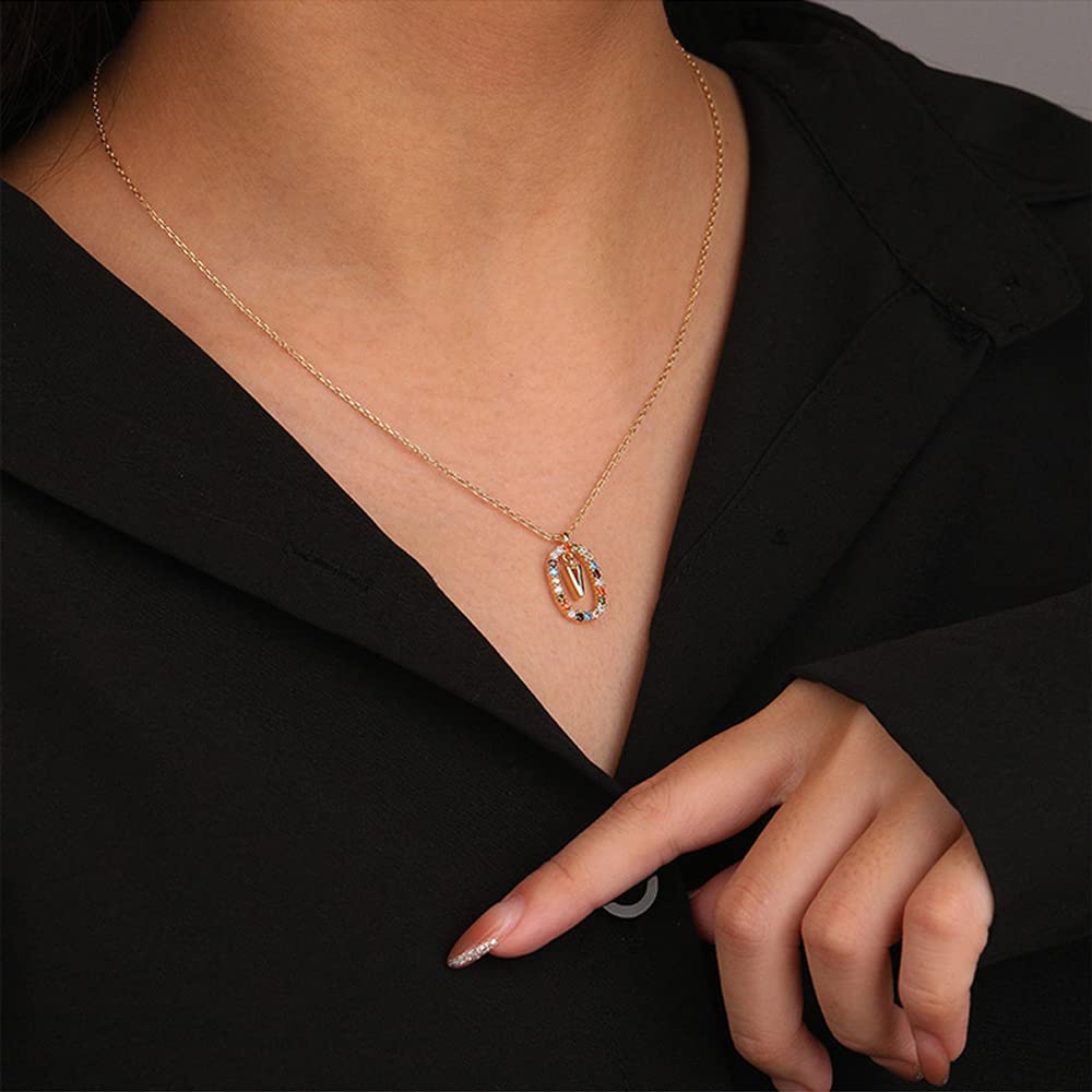 MIKAMU 925 Sterling Silver Letter Pendant Necklace for Women - Personalized Initial Jewelry Gift for Valentine's Day, Birthday & Anniversary - Elegant Layering Necklace for Everyday Wear