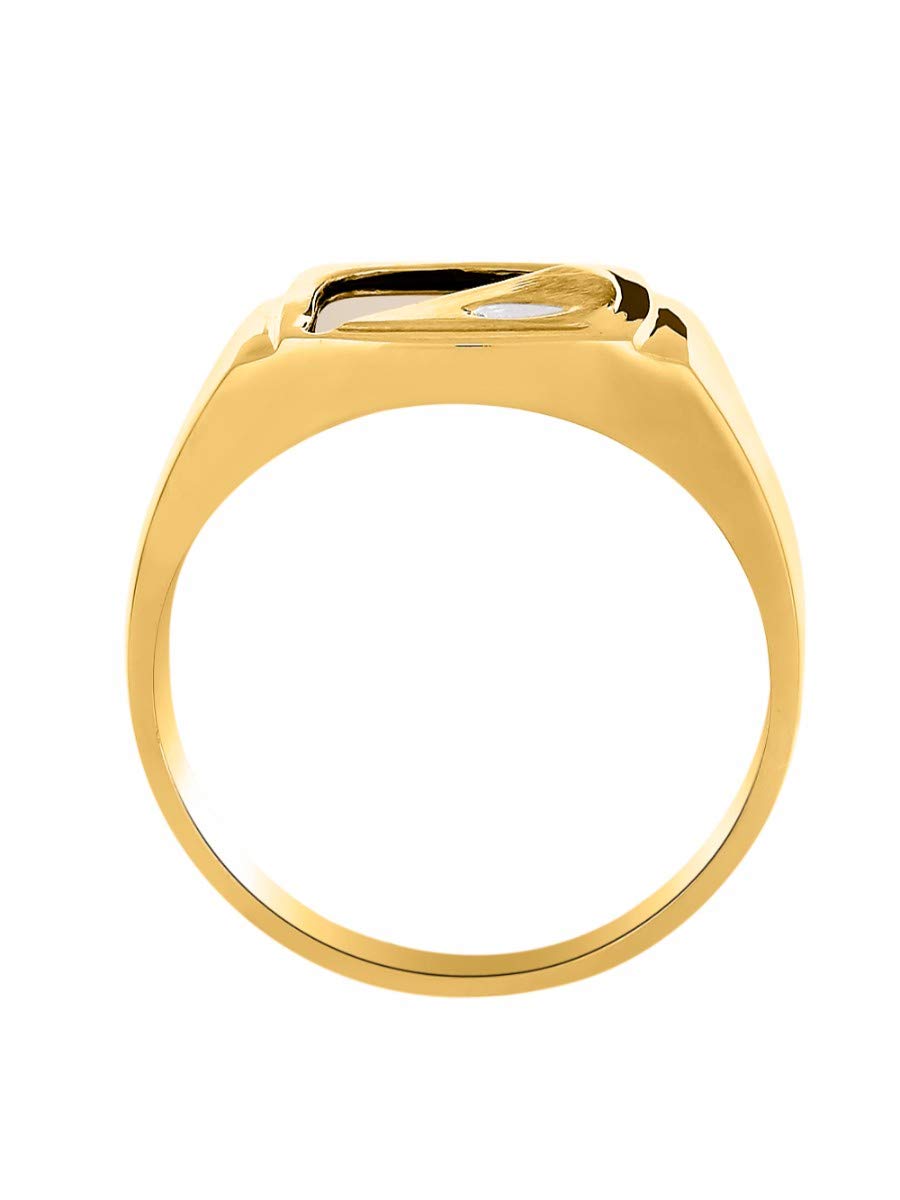 Stylish Rylos Men's Black Onyx & Diamond Ring - Sterling Silver or Gold Plated, Sizes 8-13 - Perfect for Weddings, Gifts & Formal Occasions