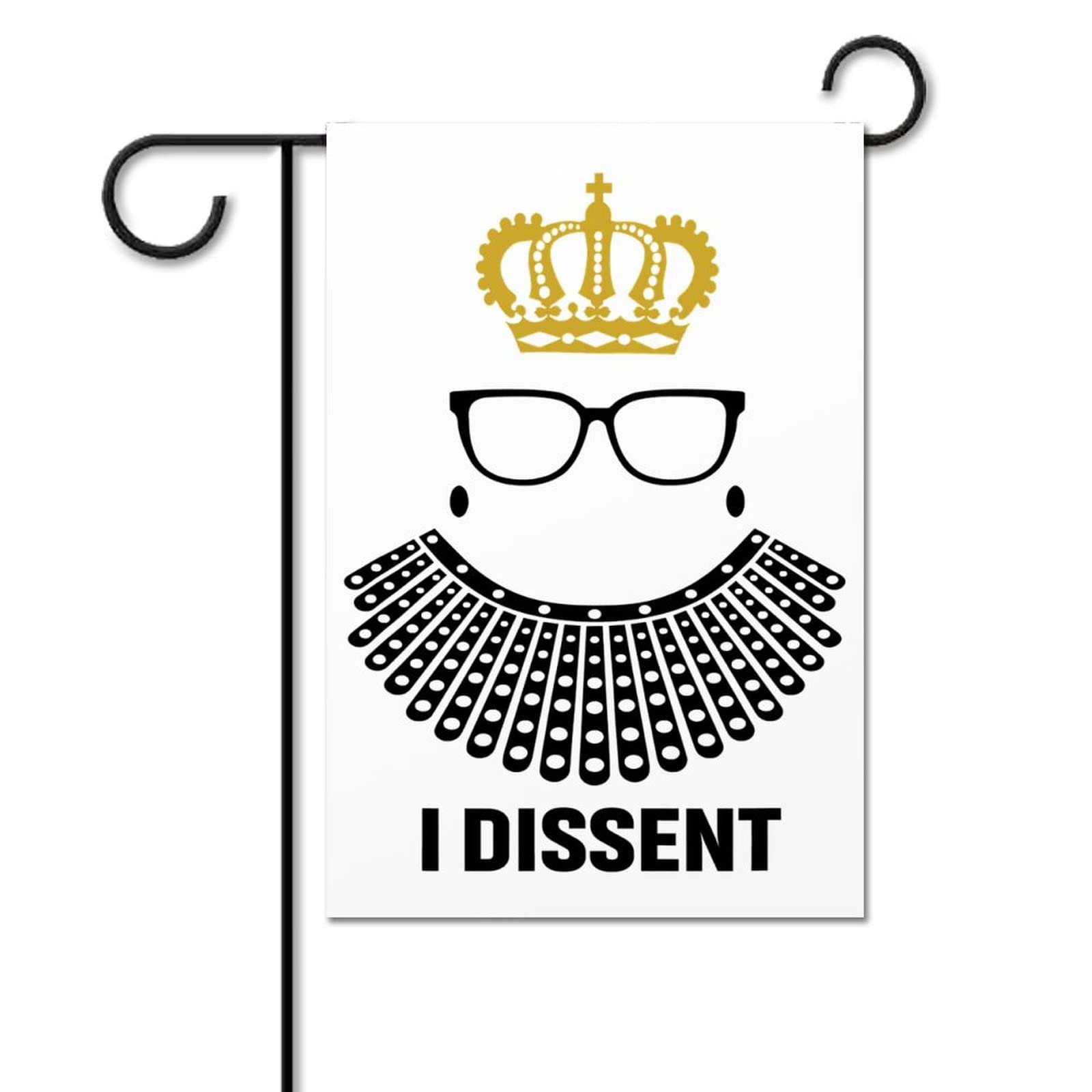 I Dissent Flags - Double Sided 12x18 Inch Garden Flag for Outdoor Holiday Yard Decor - Perfect for Political Statements, Seasonal Celebrations & Front Porch Displays