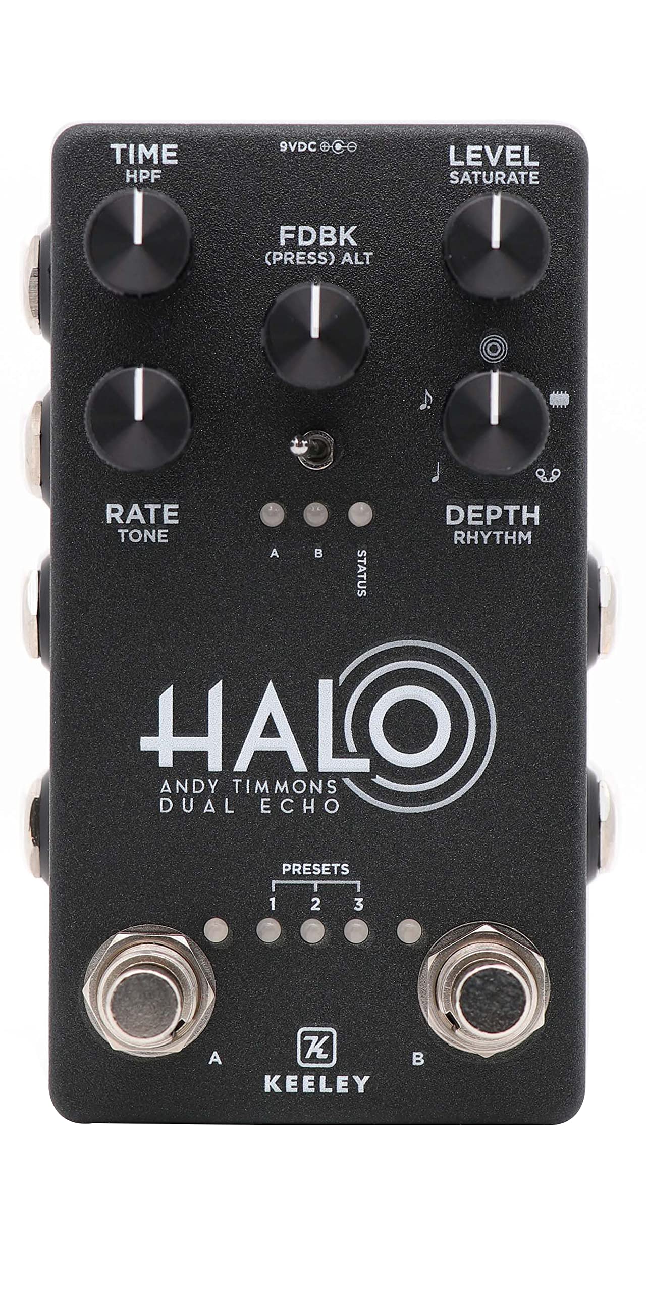 Keeley Halo Andy Timmons Dual Echo Guitar Effects Pedal - Vintage Analog Delay & Reverb Effects for Electric Guitar - Perfect for Studio Recording & Live Performances