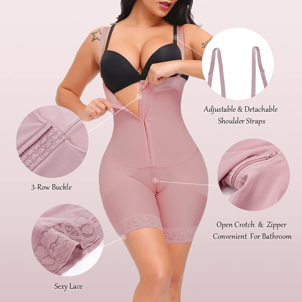 Best Colombian Shapewear for Women - M MYODRESS Fajas Tummy Control Waist Trainer Bodysuit | Slimming Compression Garment for Postpartum, Workout & Everyday Wear