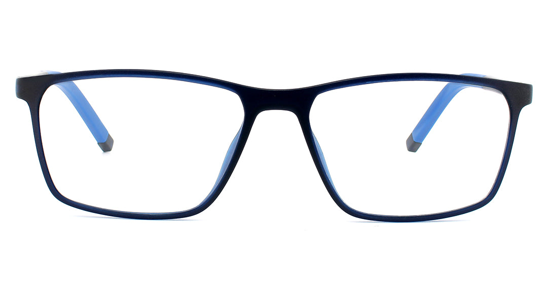 Smart Rectangular Prescription Reading Glasses MZ04 02 - Lightweight Eyewear for Computer Work, Reading & Office Use