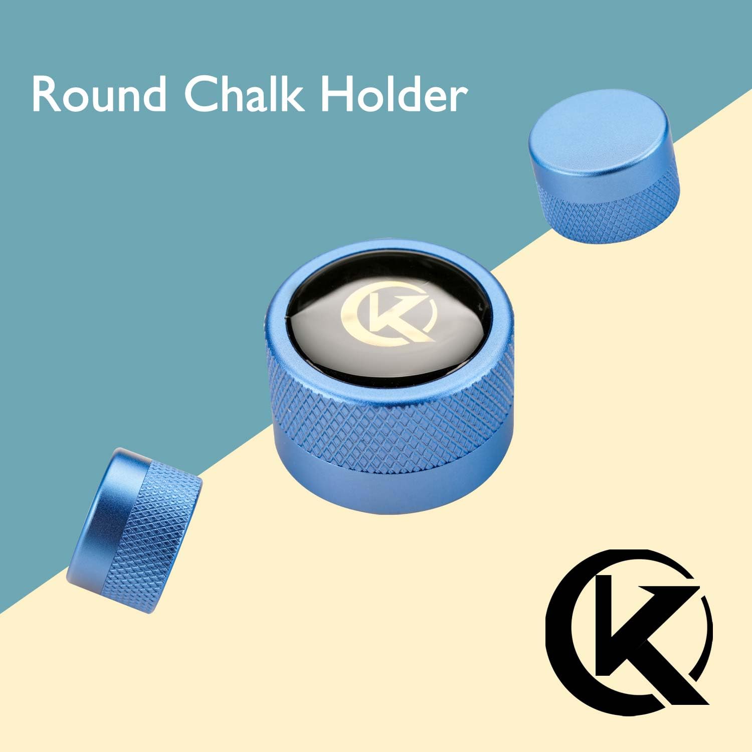 Premium Portable Metal Magnetic Pool Cue Chalk Holder - Round & Square Options for Billiard, Snooker & Pool Accessories | Perfect for Home Game Rooms, Bars & Professional Tournaments